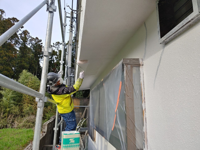 サイディング外壁塗装下塗り